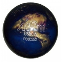 Atom Bowlingball: Purple Blue Gold