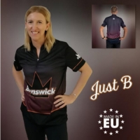  Just B - Bordeaux Brunswick Bowling Shirt