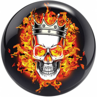 VIZ-A-BALL Flaming Skull Brunswick Funball