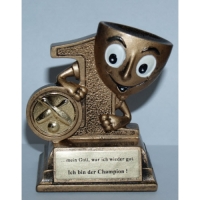 Goldener Platz 1 Bowling Pokal