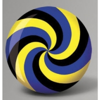 Fun Ball Spiral Yellow Blue Black - Br..