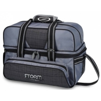 Storm 2-Ball Tote Deluxe Plaid Grey Bl..