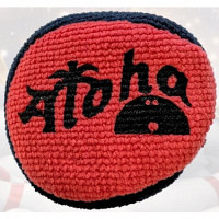 Aloha Microfaser Puffball schwarz/rot