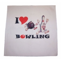 Aloha I love Bowling Handtuch