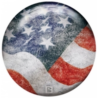 Stars and Stripes Brunswick VIZ-A-BALL  Bowlingball