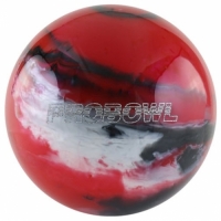 ProBowl Rot/Schwarz/Silber Bowlingball, ProBowl Bowlingtasche, Damen- oder Herren Bowlingschuhe und Bowling Hug