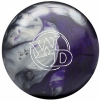 White Dot Black Purple Silver Columbia 300 Bowlingball  